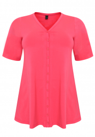 Tunic flare buttoned ORGANIC COTTON - black blue pink