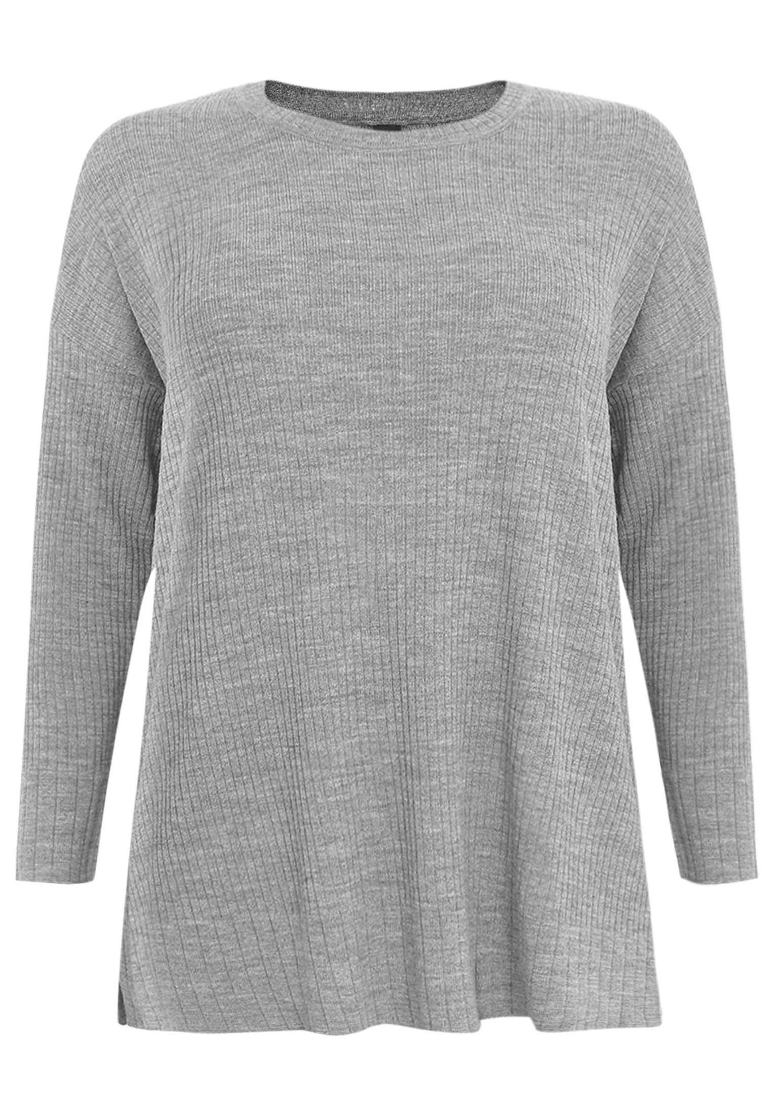 Pullover wide rib LOUNGE - grey 
