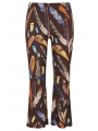 Trousers bootcut FEATHERS - brown