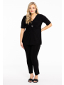 Tunic flare twisted DOLCE - black 