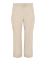 Trousers long LINEN - red brown