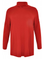 Pullover wide high neck - black red 