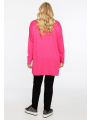 Pullover wide high neck - black red grey green pink