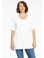 Tunic flare short sleeves BUBLÉ - white 