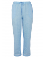Trousers LINEN - blue light blue