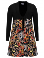 Cardigan with bow GRAPHIC - black 